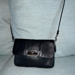 Coach Black Leather Shoulder Bag NWOT
